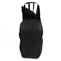 Black tennis bag designed to hold 3 racquets, featuring a sleek and durable design with ADV branding.