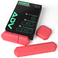 Three red ADV Multi-Feel tennis dampeners beside black retail box with product diagram.
