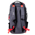 Pickleball backpack with adjustable straps and red accents for stylish and comfortable carrying.