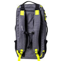 Pickleball bag with adjustable backpack straps and bright yellow accents for comfortable and stylish carrying.