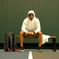 Pickleball Backpack V2 lifestyle photo on court
