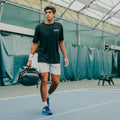 Pickleball Backpack V2 carried by player on court
