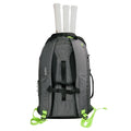 Tennis Backpack V2 carried courtside, lifestyle photo
