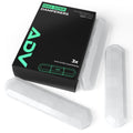 ADV Max-Sorb tennis dampeners in clear, with black 3-pack retail box.
