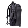 Pickleball paddle bag with a sleek black finish and multiple side pockets for convenient gear storage.