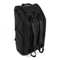 Black ADV Pro V3 tennis backpack with padded straps, top handle, and multiple zippered compartments.